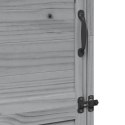 VidaXL Shed ogrodowy Szary 59,5 x 56 x 176,5 cm Drewno inżynieryjne