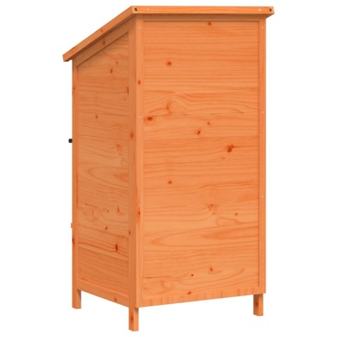 VidaXL Shed ogrodowy brązowy 59,5 x 56 x 113,5 cm Drewno inżynieryjne