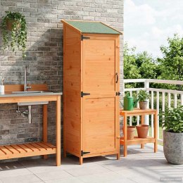 VidaXL Shed ogrodowy brązowy 59,5 x 56 x 176,5 cm Drewno inżynieryjne