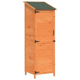 VidaXL Shed ogrodowy brązowy 59,5 x 56 x 176,5 cm Drewno inżynieryjne