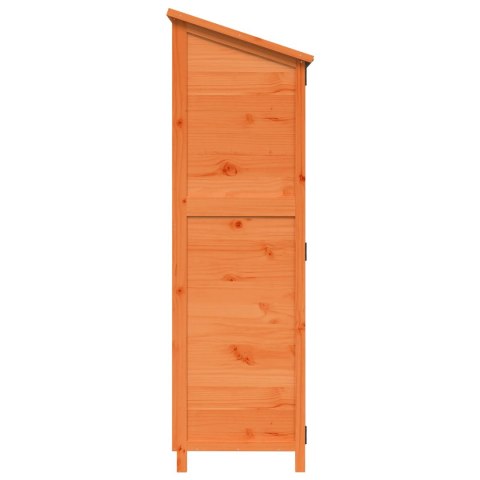 VidaXL Shed ogrodowy brązowy 59,5 x 56 x 176,5 cm Drewno inżynieryjne