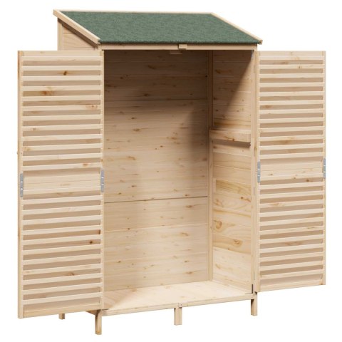 VidaXL Shed ogrodowy naturalny 106 x 56 x 176,5 cm Drewno Świerkowe
