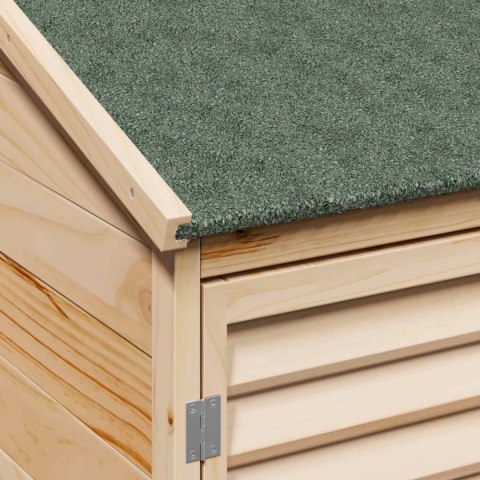 VidaXL Shed ogrodowy naturalny 106 x 56 x 176,5 cm Drewno Świerkowe