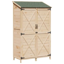 VidaXL Shed ogrodowy naturalny 106 x 56 x 176,5 cm Drewno inżynieryjne