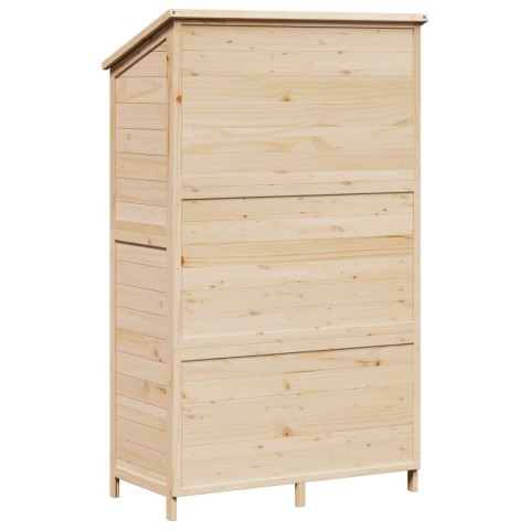 VidaXL Shed ogrodowy naturalny 106 x 56 x 176,5 cm Drewno inżynieryjne