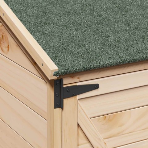 VidaXL Shed ogrodowy naturalny 106 x 56 x 176,5 cm Drewno inżynieryjne