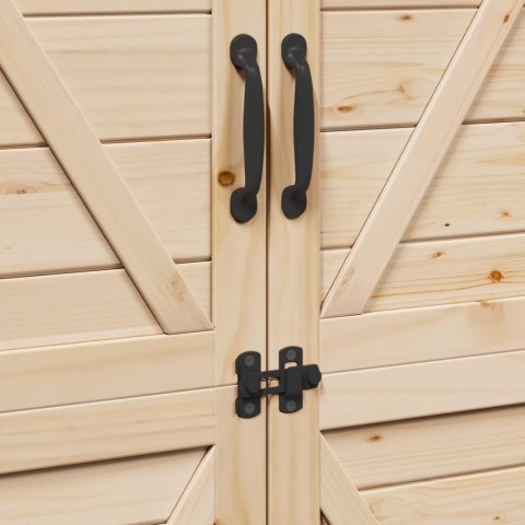 VidaXL Shed ogrodowy naturalny 106 x 56 x 176,5 cm Drewno inżynieryjne