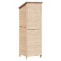 VidaXL Shed ogrodowy naturalny 59,5 x 56 x 176,5 cm