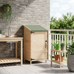 VidaXL Shed ogrodowy naturalny 59 x 56 x 113,5 cm Drewno inżynieryjne