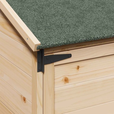 VidaXL Shed ogrodowy naturalny 59 x 56 x 113,5 cm Drewno inżynieryjne