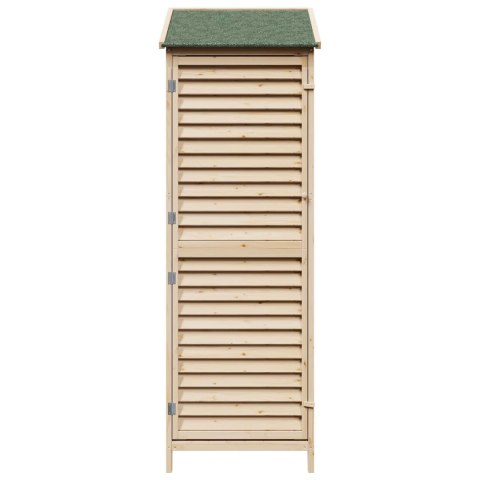 VidaXL Shed ogrodowy naturalny 59 x 56 x 176 cm Drewno Świerkowe