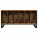 VidaXL Szafka na płyty winylowe z półką Stare drewno 100 x 38 x 48 cm