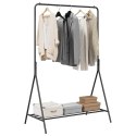 VidaXL Wieszak na Ubrania Czarny 100 x 56 x 154 cm Stal