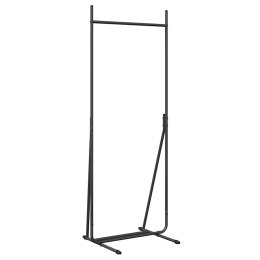 VidaXL Wieszak na Ubrania Czarny 62 x 48 x 158 cm Stal