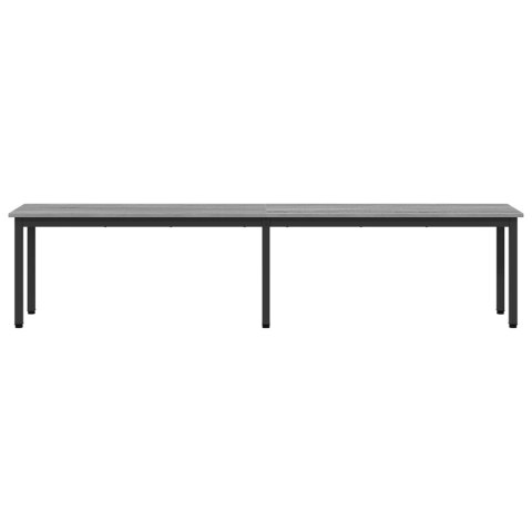 VidaXL ławka Szary Sonoma 200 x 35 x 45 cm Materiał drewnopochodny