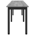 VidaXL ławka Szary Sonoma 200 x 35 x 45 cm Materiał drewnopochodny