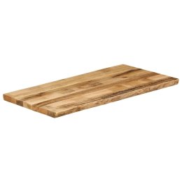 VidaXL Blat stołu z naturalną krawędzią, 100x60x3,8 cm, drewno mango