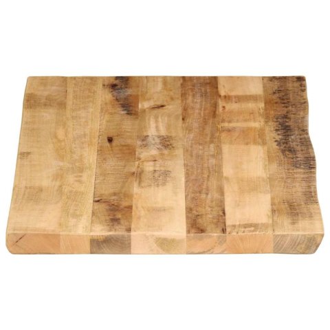 VidaXL Blat stołu z naturalną krawędzią, 100x60x3,8 cm, drewno mango