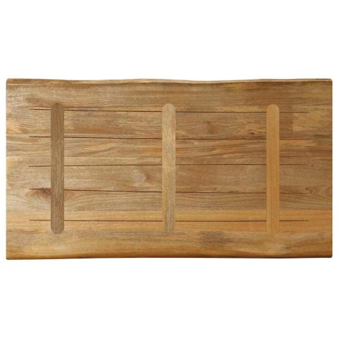 VidaXL Blat stołu z naturalną krawędzią, 100x60x3,8 cm, drewno mango