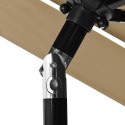 3-POZIOMOWY PARASOL NA ALUMINIOWYM SŁUPKU TAUPE 2,5M