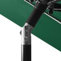 3-POZIOMOWY PARASOL NA ALUMINIOWYM SŁUPKU ZIELONY 3M