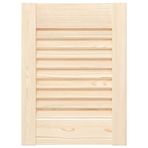 VidaXL Drzwi do szafek żaluzjowe 2szt. 39,5x29,5cm lite drewno sosnowe
