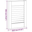 VidaXL Drzwi do szafek żaluzjowe 2szt. 39,5x29,5cm lite drewno sosnowe