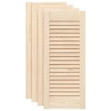 VidaXL Drzwi do szafek żaluzjowe 4 szt. 69x29,5 cm lite drewno sosnowe
