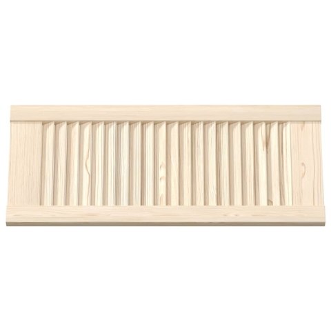 VidaXL Drzwi do szafek żaluzjowe 4 szt. 69x29,5 cm lite drewno sosnowe