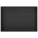 VidaXL Nisza prysznicowa Czarny 45 x 30 x 9,5 cm Stal nierdzewna