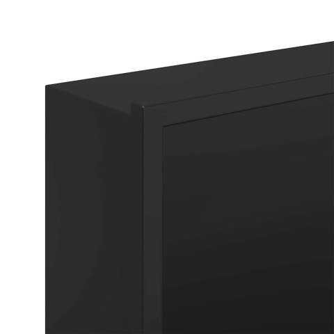 VidaXL Nisza prysznicowa Czarny 45 x 30 x 9,5 cm Stal nierdzewna