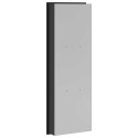 VidaXL Nisza prysznicowa Czarny 92 x 32 x 10 cm Stal nierdzewna