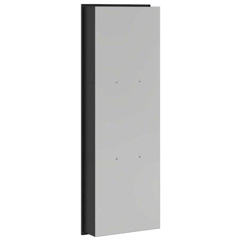 VidaXL Nisza prysznicowa Czarny 92 x 32 x 10 cm Stal nierdzewna