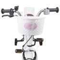 VidaXL Rower Dziecięcy 12 Cali dla dzieci w wieku 2-4 lata Biały