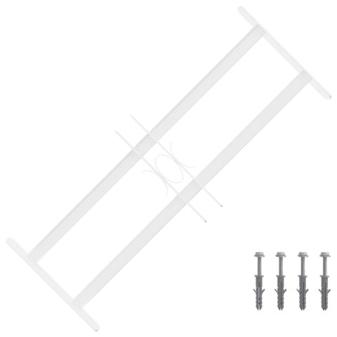 VidaXL Krata bezpieczeństwa do okien z 2 poprzeczkami 3 pcs 43-74 cm