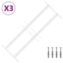 VidaXL Krata bezpieczeństwa do okien z 2 poprzeczkami 3 pcs 43-74 cm