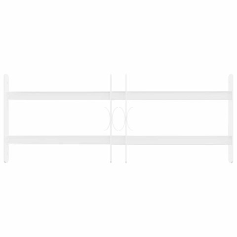 VidaXL Krata bezpieczeństwa do okien z 2 poprzeczkami 3 pcs 43-74 cm