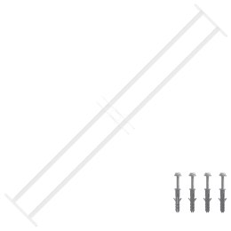 VidaXL Krata bezpieczeństwa do okien z 2 poprzeczkami 3 pcs 93-174 cm
