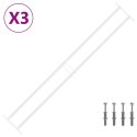 VidaXL Krata bezpieczeństwa do okien z 2 poprzeczkami 3 pcs 93-174 cm