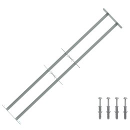 VidaXL Krata bezpieczeństwa do okien z 2 poprzeczkami 3 pcs