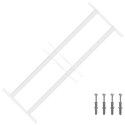 VidaXL Krata bezpieczeństwa do okien z 2 poprzeczkami 43-74 cm