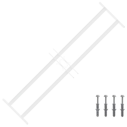 VidaXL Krata bezpieczeństwa do okien z 2 poprzeczkami 63-114 cm