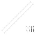 VidaXL Krata bezpieczeństwa do okien z 2 poprzeczkami 93-174 cm