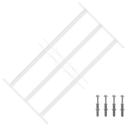 VidaXL Krata zabezpieczająca do okien z 3 poprzeczkami 3 pcs 43-74 cm