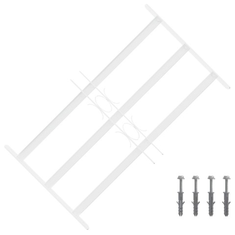 VidaXL Krata zabezpieczająca do okien z 3 poprzeczkami 3 pcs 43-74 cm