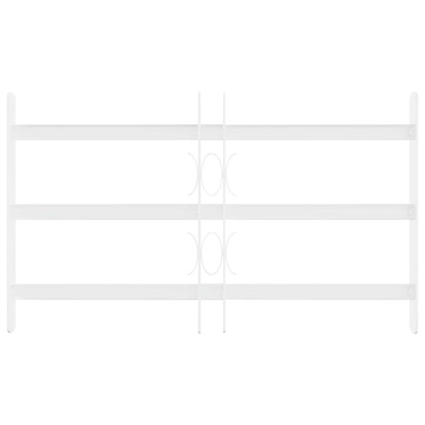 VidaXL Krata zabezpieczająca do okien z 3 poprzeczkami 3 pcs 43-74 cm