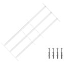 VidaXL Krata zabezpieczająca do okien z 3 poprzeczkami 3 pcs 63-114 cm