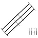 VidaXL Krata zabezpieczająca do okien z 3 poprzeczkami 3 pcs 93-174 cm