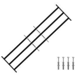 VidaXL Krata zabezpieczająca do okien z 3 poprzeczkami 3 pcs 93-174 cm