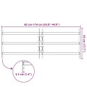 VidaXL Krata zabezpieczająca do okien z 3 poprzeczkami 3 pcs 93-174 cm